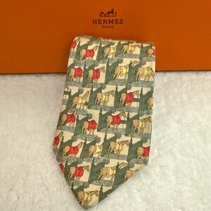 Hermes Horse Tie - 100% Silk Beautiful